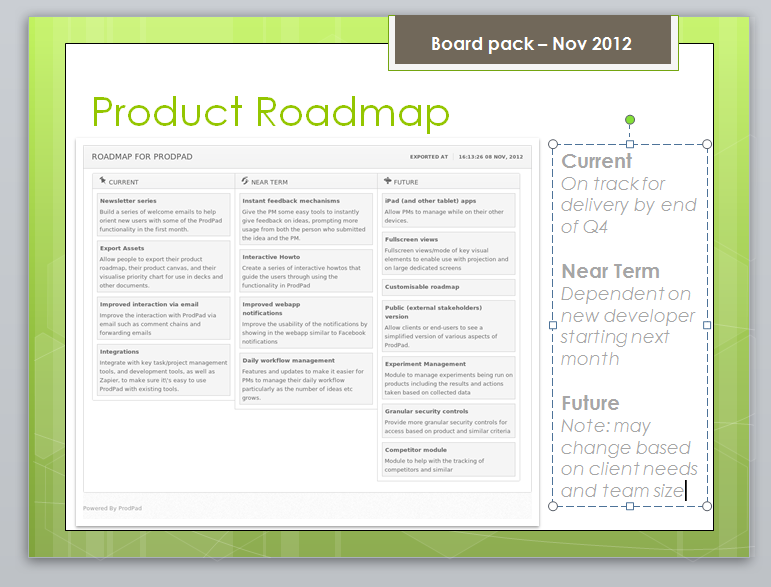 image no dates roadmap