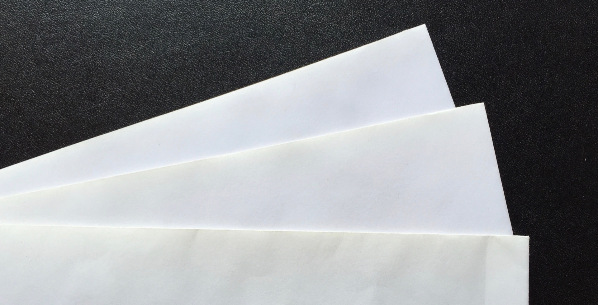 Three envelopes