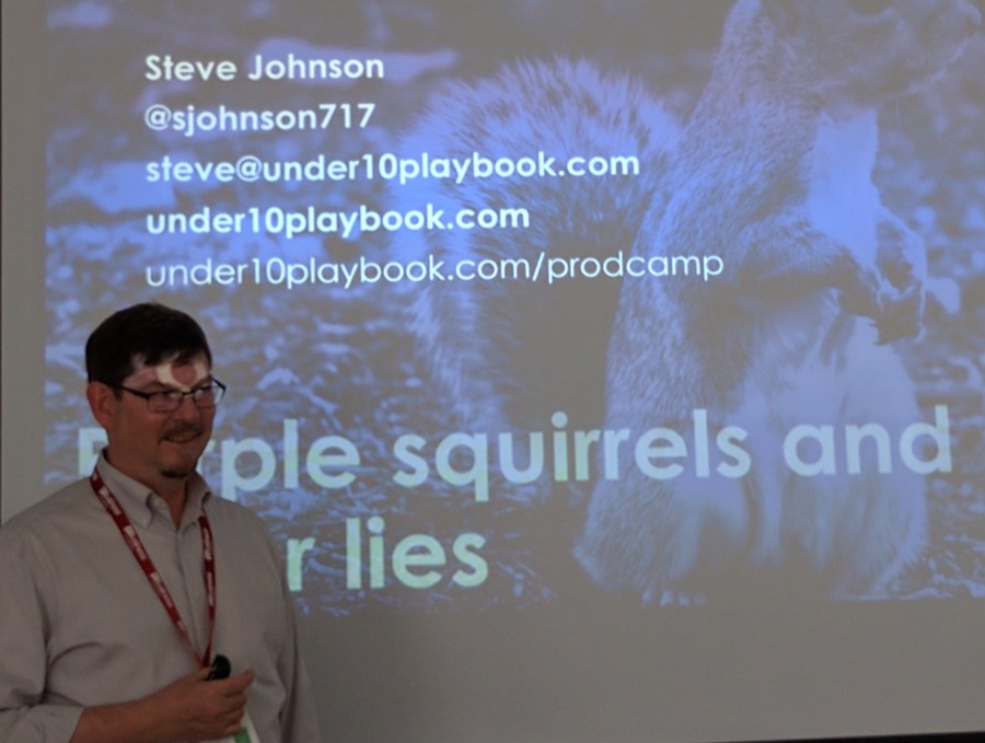 Speaking at product camp Speaking at product camp